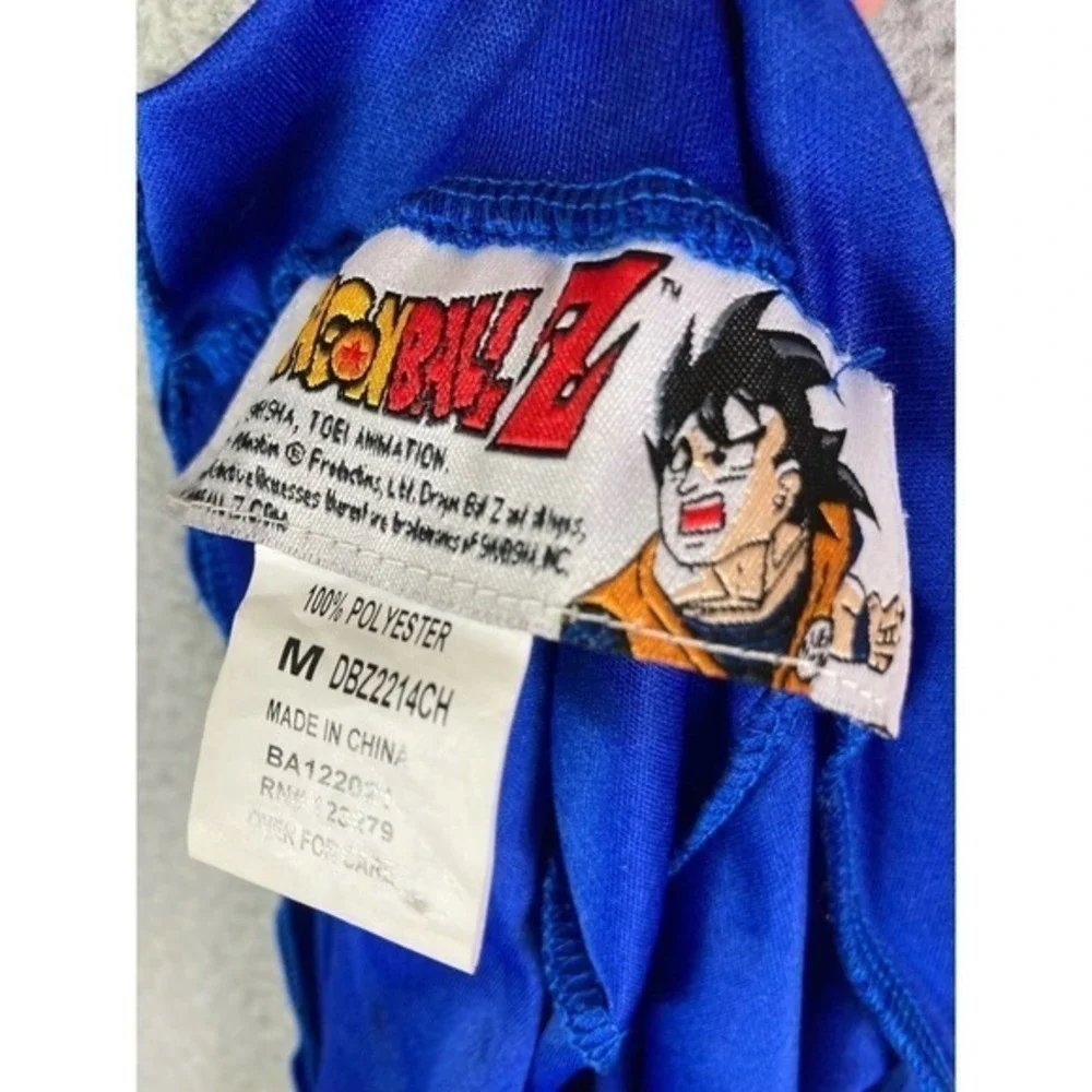 Dragonball Z Kids Costume Vintage 90s Body Suit Blue Halloween Cosplay Sz Medium
